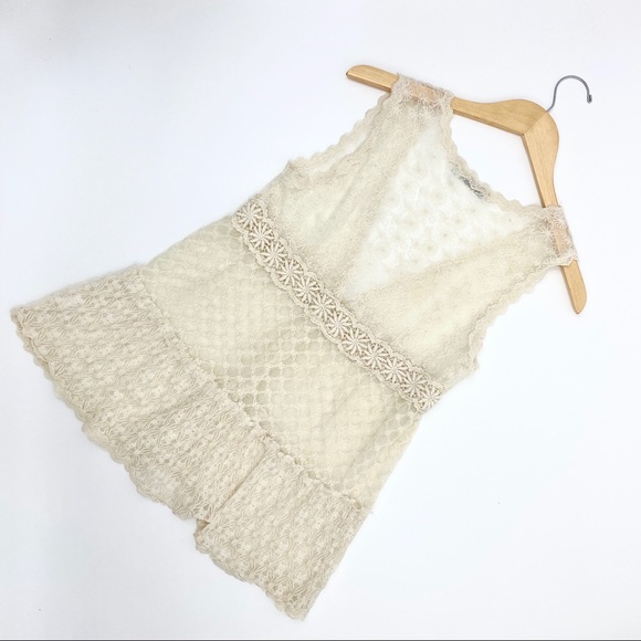 Boho Festival Crochet Lace Top Bundle X 3 SZ S/M - Picture 11 of 16